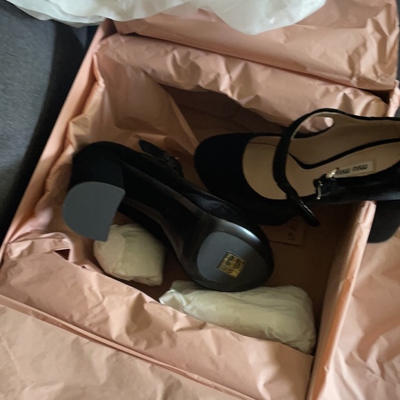 MIU MIU Velvet Platform Mary Janes - brand new!! - Picture 8 of 8